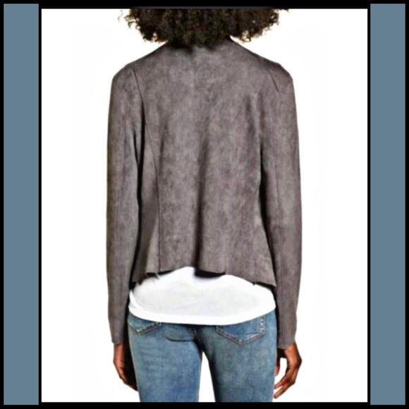 NWT Blank NYC Vegan Suede Drape Front Jacket XS - Picture 8 of 14